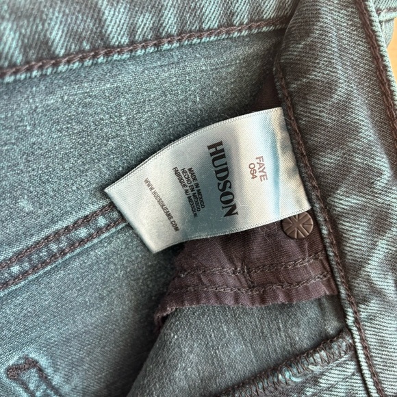 Hudson Faye Overdye Scarab High-Rise Bootcut Jeans, Size 28 - Picture 10 of 16